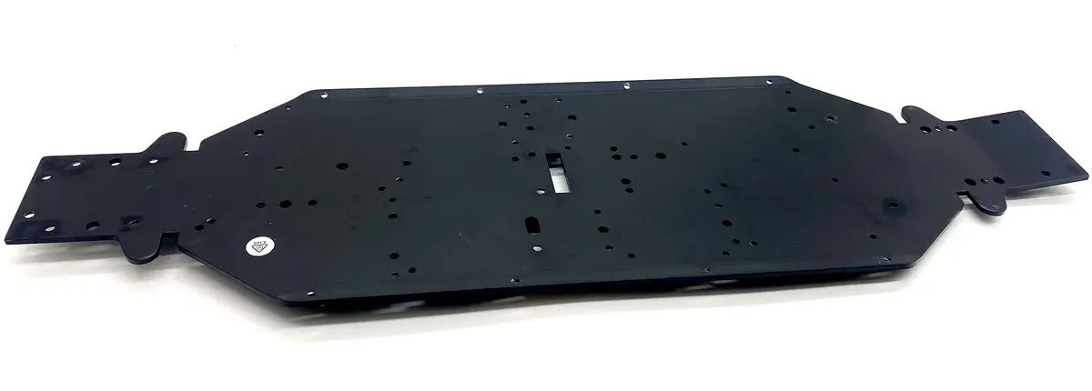 Losi Dbxl-E - Chassis (Main Plate 4Mm Black Annodized Los251090  Los05020v2 1