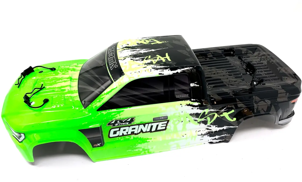 Arrma Granite 4X4 3S Blx - Body Shell (Green/Black Painted Decaled Ara4302v3 1