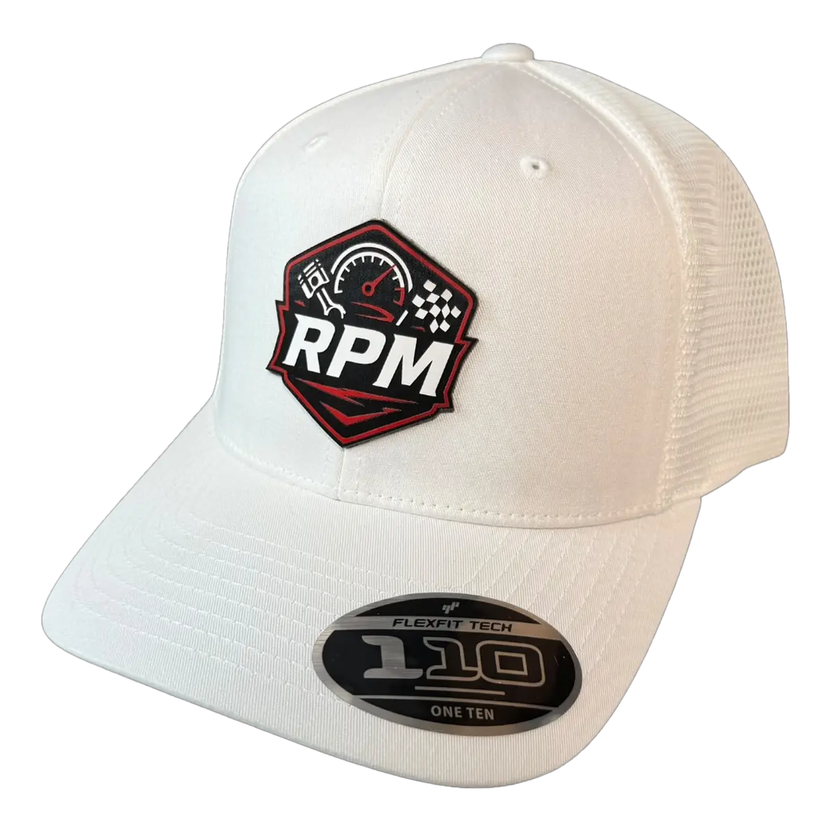 Dr. Parker's Rpm White Flexfit Hat 1