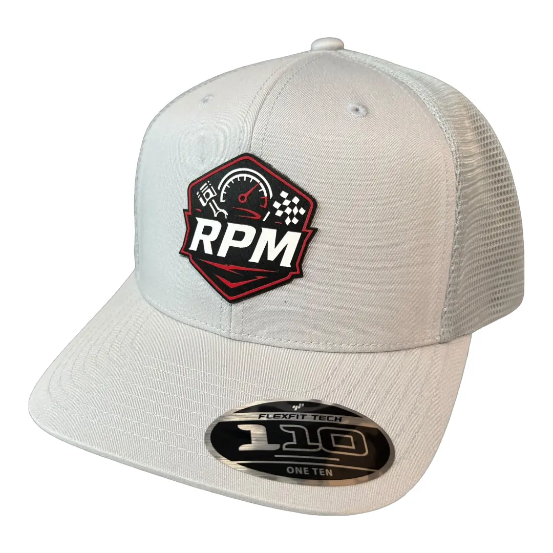 Dr. Parker's Rpm Light Grey Flexfit Hat 1