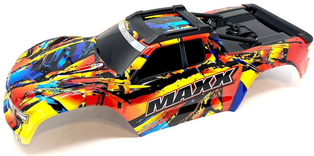 1/10 Maxx Body Cover Shell (Solar Flare Prographics, Clipless Traxxas 89076-4 1