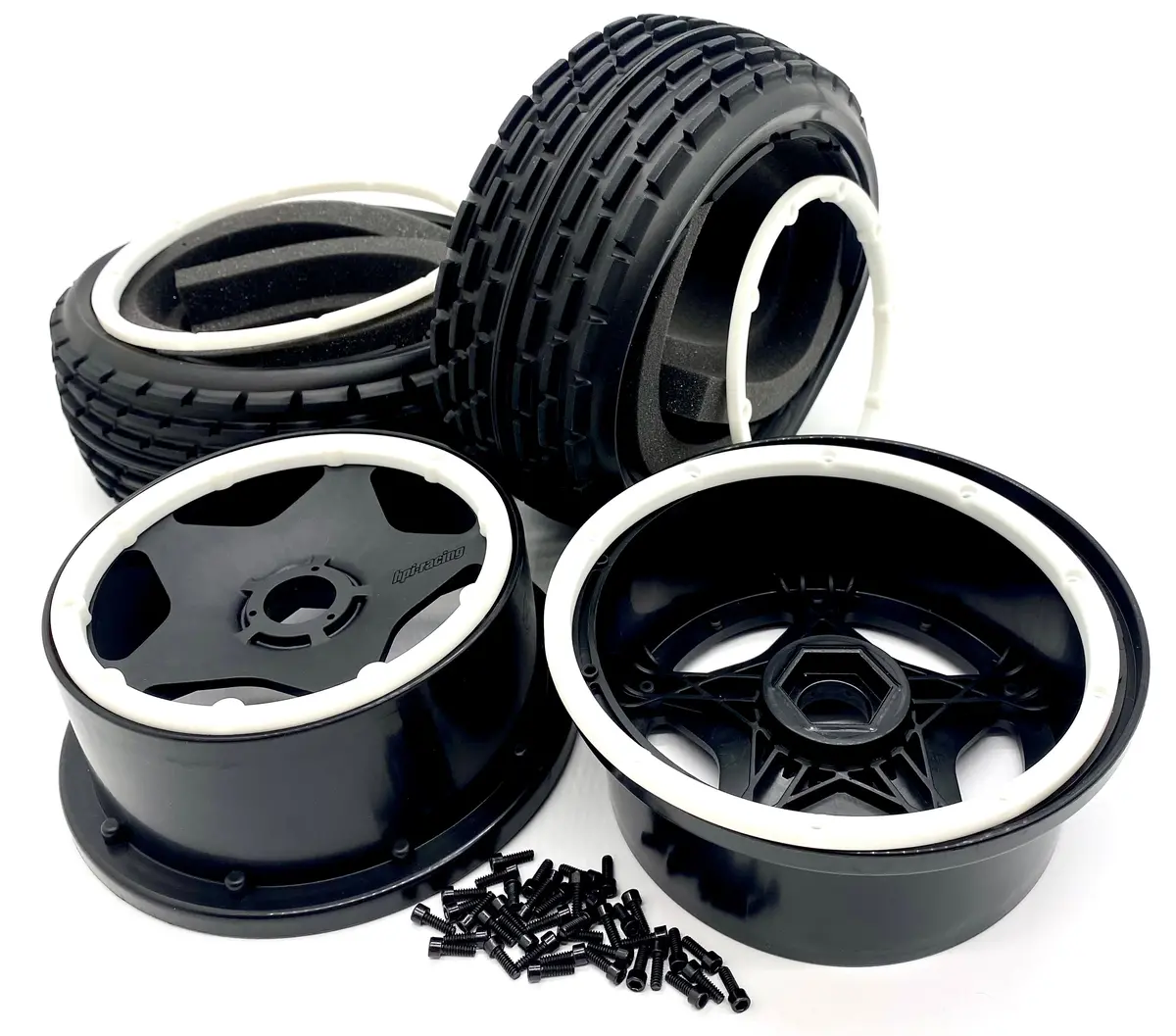 Baja 5B Sbk Gas - Front Tires, Wheels, Beadlock (Dirt Buster Tyres Flux Hpi 160323 1