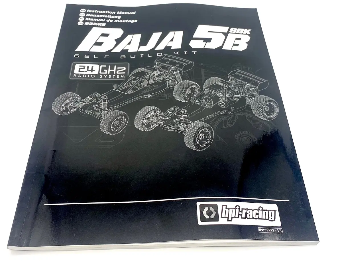 Baja 5B Sbk Gas - Instruction Manaul (Book Exploded View Diagram Buidling Hpi 160323 1