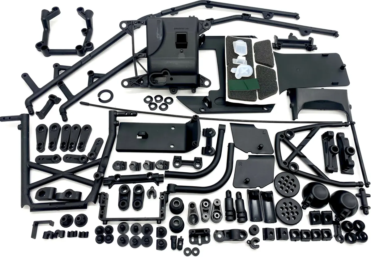 Baja 5B Sbk Gas - Huge Plastic Parts Lot (Roll Cage, Boxes) Hpi 160323 1