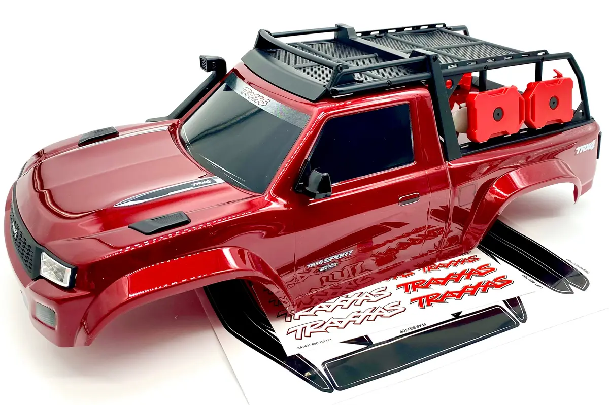Trx-4 High Trail - Body Cover, Red (Factory Painted, Complete Traxxas 82044-4 1
