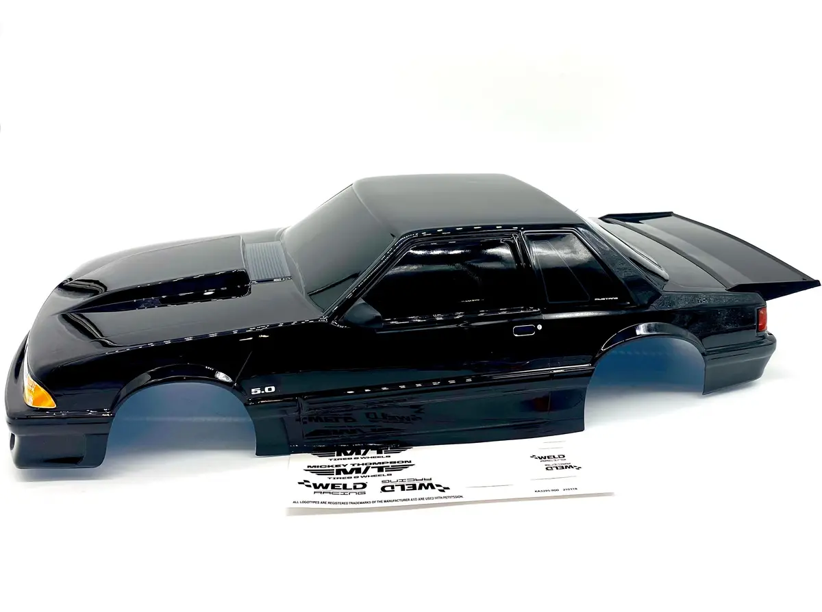 Drag Mustang - Fox Body (Black, Complete W/Decals 9421A Traxxas 94046-4 1