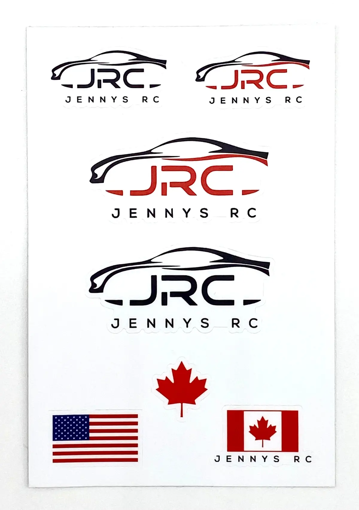 Jrc Decal Sticker Sheet (4"X6") Jennys Rc Merch 1