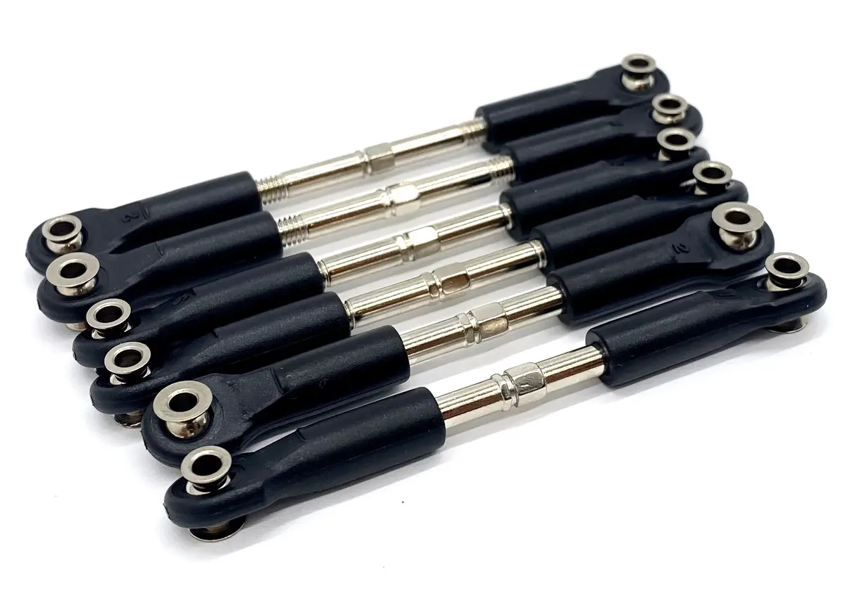 Raptor R Tie Rods Turnbuckles Steel, 3643, 3644, 5539 Traxxas 101076-4 1