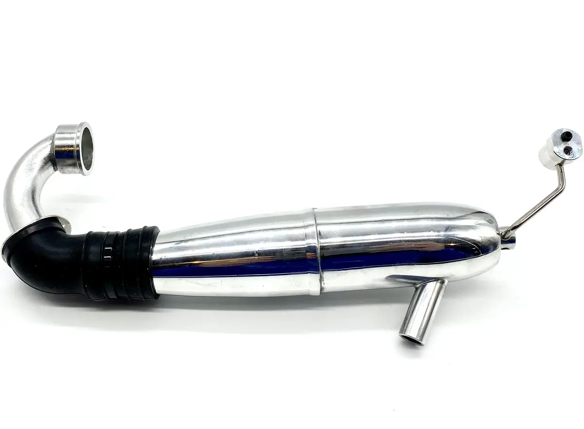 Hobao 1/8 Hyper Ss - Tuned Pipe & Muffler Exhaust Header 87229 87378B Hb-Ss-C28 1
