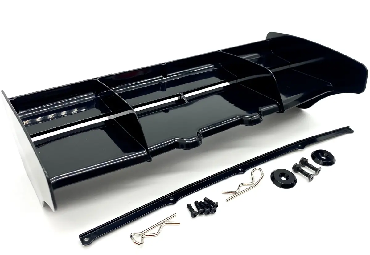 Hb Racing D8 Ws - Wing (Black Rear Spoiler) Molded Nylon D/E819 204850 Buggy 1