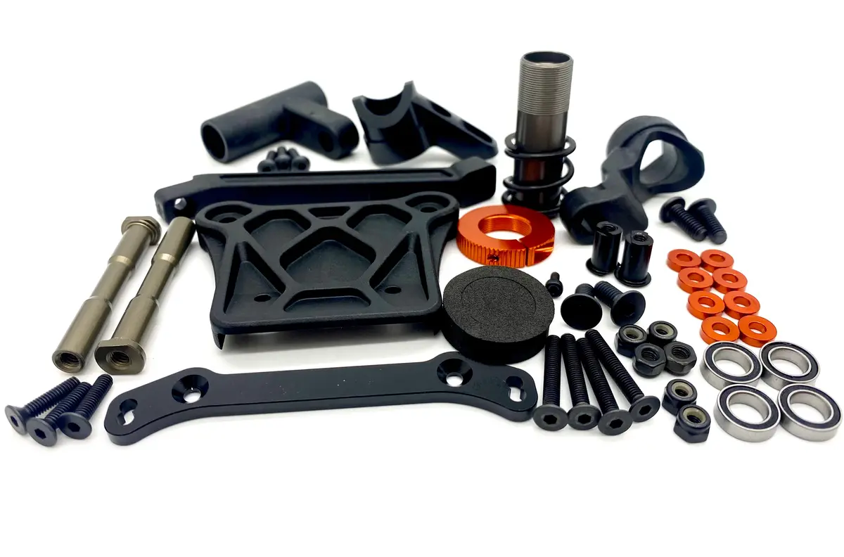 Hb Racing D8 Ws - Steering Set (Bellcrank, Posts Servo Saver D819 204850 Buggy 1