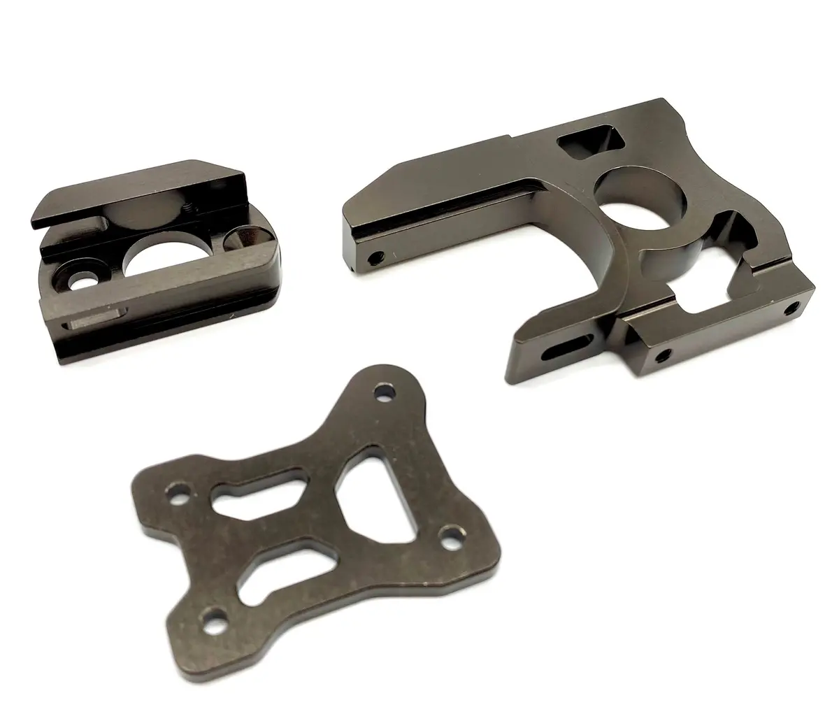 Kyosho Inferno Mp10e - Motor Mount (Two Piece If551 Plate Gunmetal Kyo34110 1