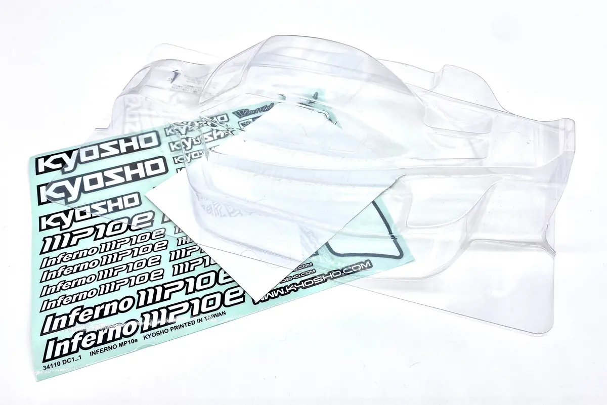 Kyosho Inferno Mp10e - Clear Body Ifb022 Shell Stickers Decals Tki3 Kyo34110 1