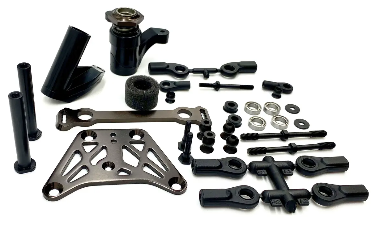 Kyosho Inferno Mp10e - Steering Set (Bell Crank Servo Saver Plate Kyo34110 1