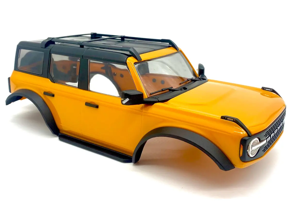Fits Trx-4M Bronco - Body Cover, Cyber Orange Painted Complete 97074-1 1
