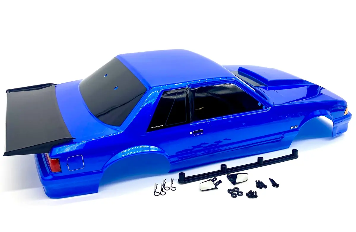 Drag Mustang - Fox Body (Blue Complete W/Decals 9421X Traxxas 94046-4 1