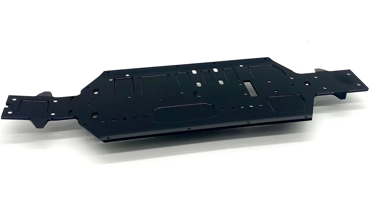 Hb Racing E8 Ws - Chassis (Main Plate, Black Annodized 204855 1