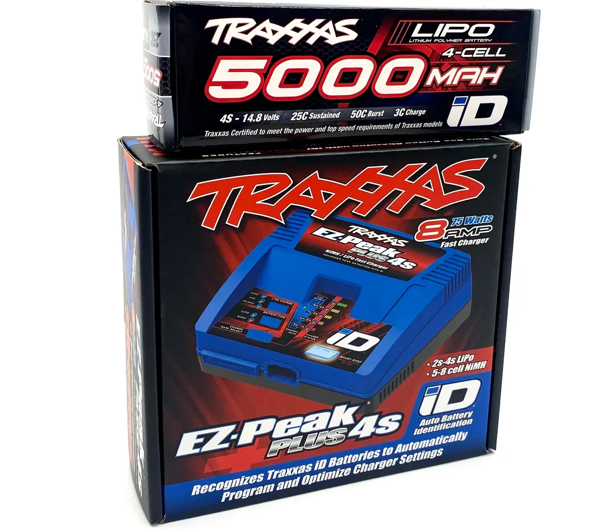 Traxxas Wide-Maxx 1/10 Battery Combo 4S 5000Mah Lipo & Ez-Peak Charger 89086-4 1