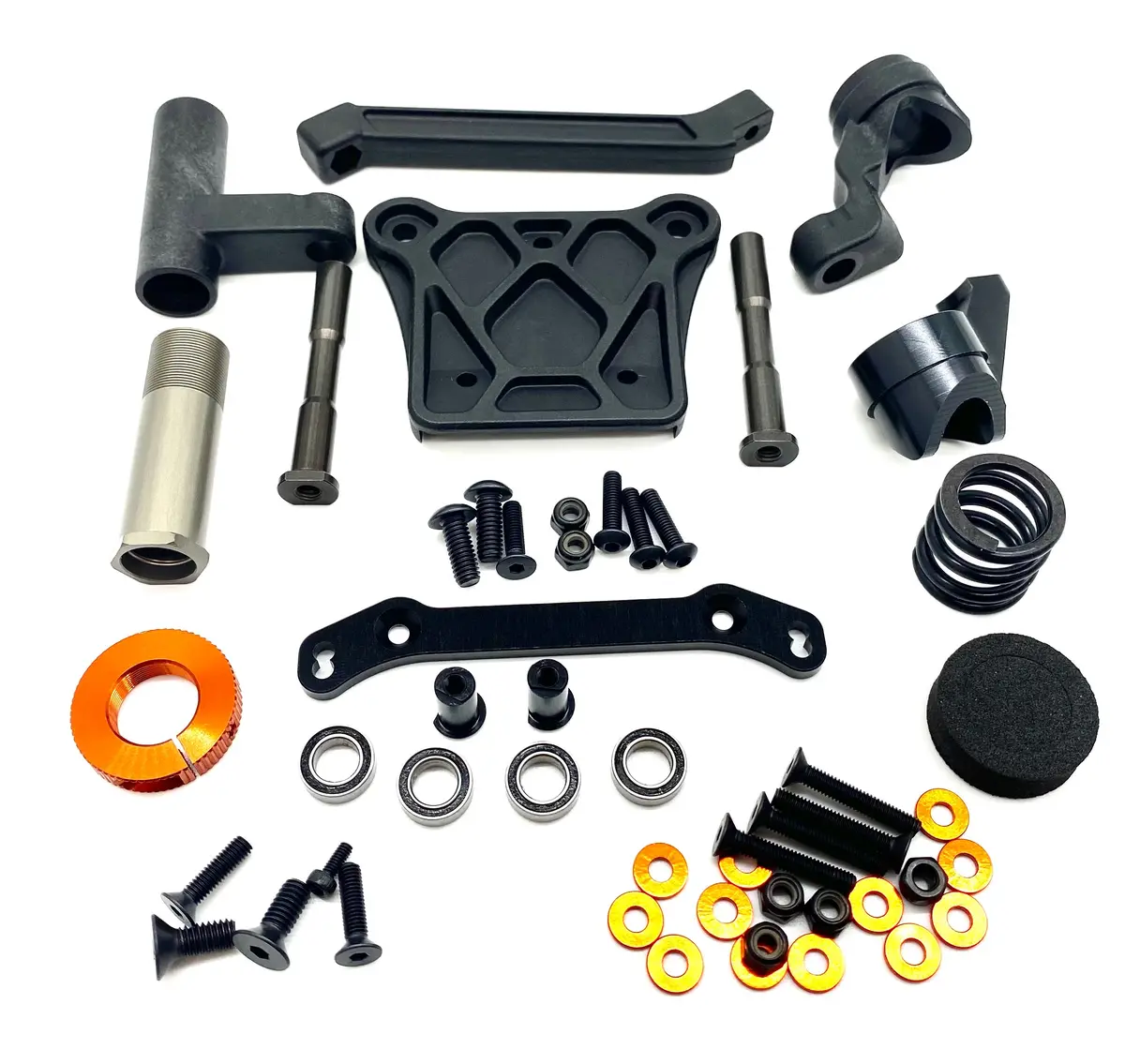 Hb Racing D8tevo3 - Steering Set (Bellcrank, Posts Servo Saver D819 Truggy 204575 1