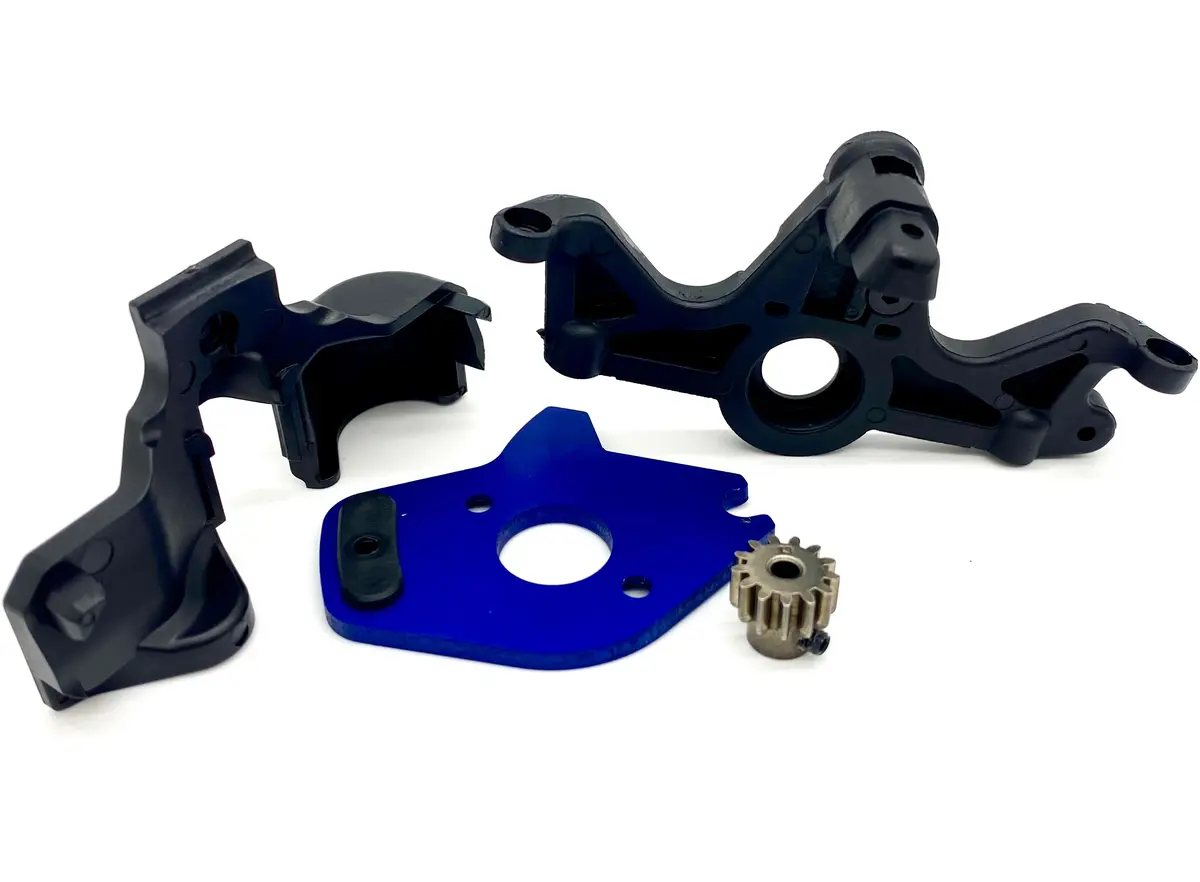 Fits Slash 4X4 Bl-2S - Motor Mount, Pinion Gear 13T Stampede Traxxas 68154-4 1