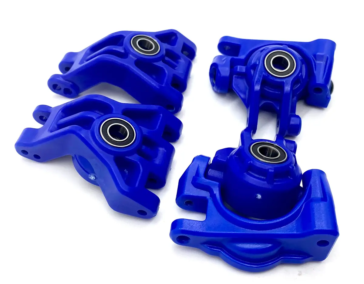 Fits Slash 4X4 Bl-2S - Blue Hubs, Carriers Spindles Bearings Stampede Traxxas 68154-4 2