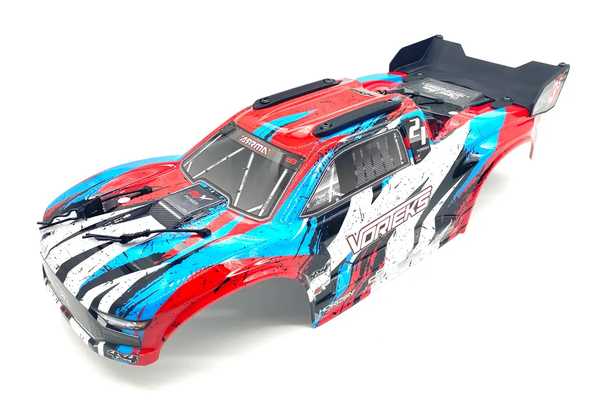 Arrma Vorteks 4X4 3S Blx - Body Shell (Red/White Painted Decalled Ara4305v3 1