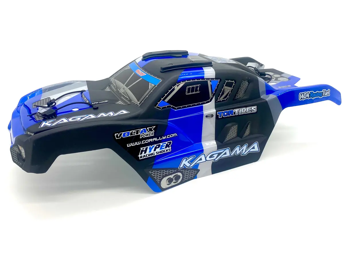 Team Corally Kagama - Body Shell (Blue Polycarbonate Cover & Body Pins C-00474 1