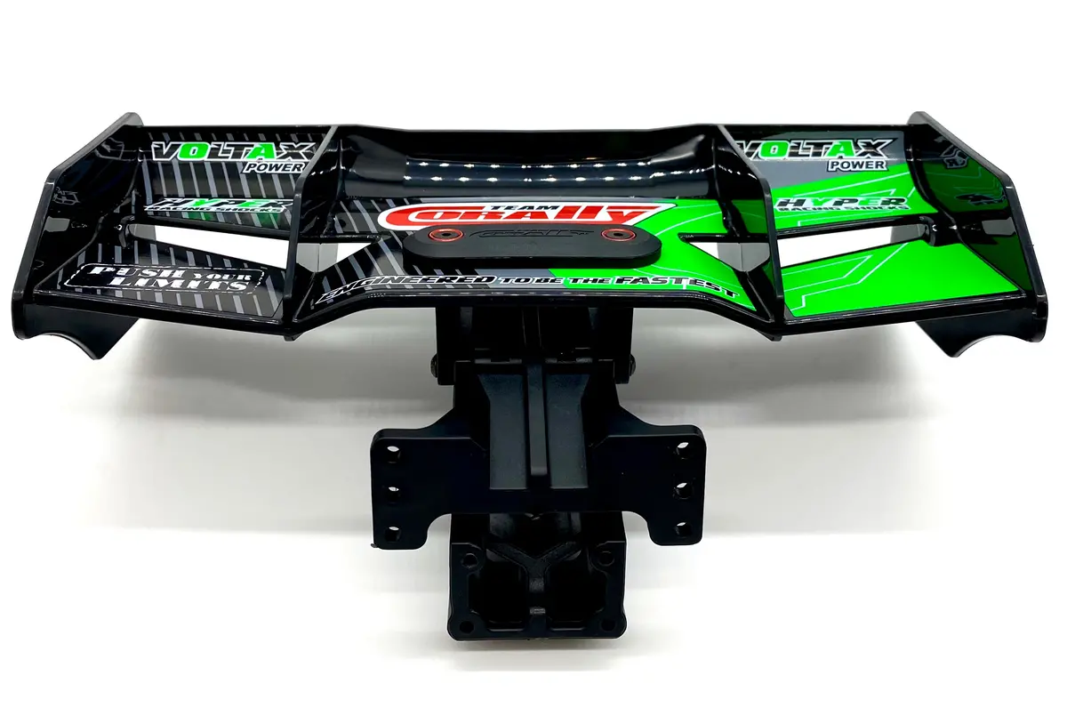 Team Corally Kagama - Wing (Rear Spoiler Black/Green W/Mount C-00474 1