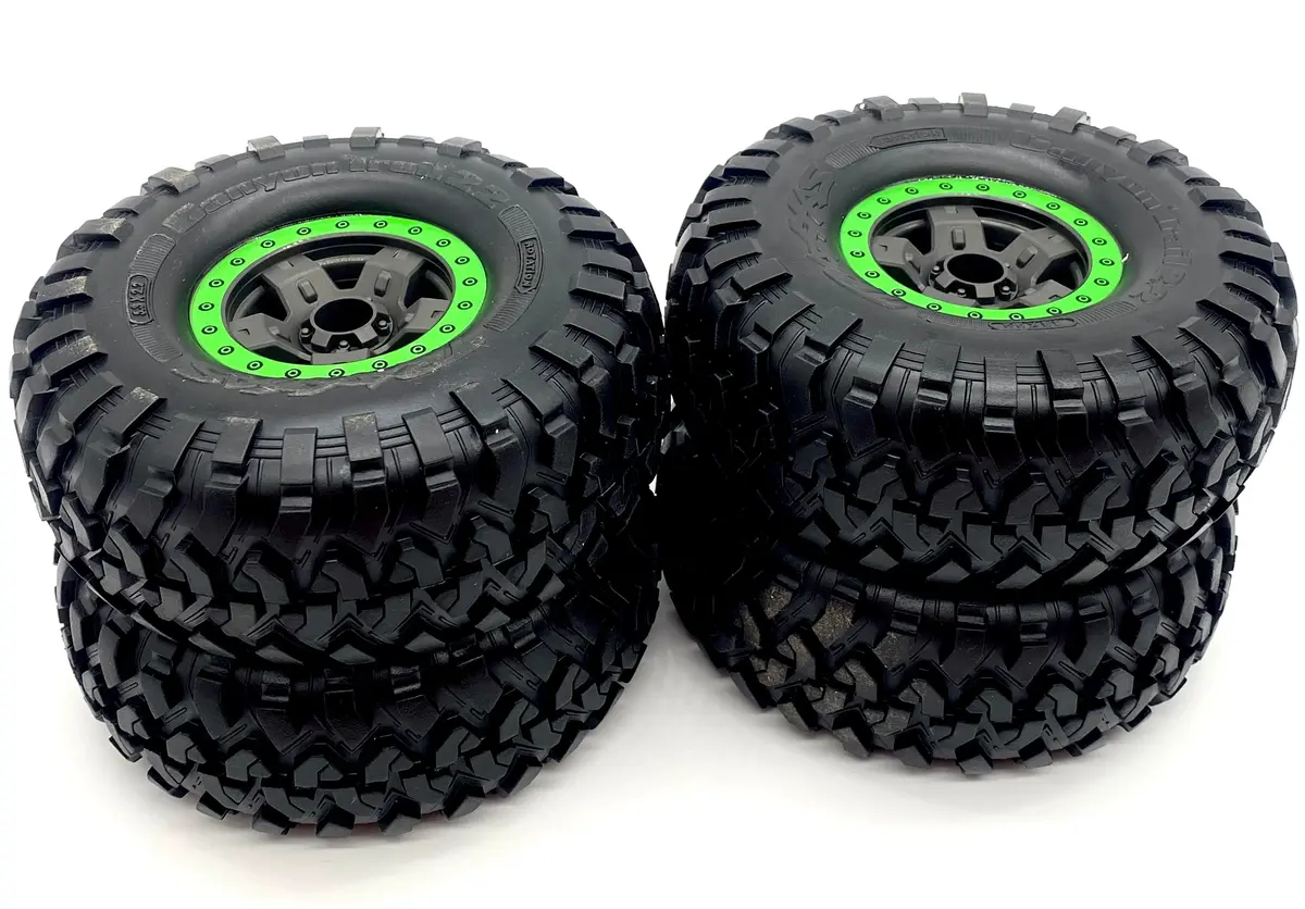 Trx-4 High Trail - Tires & Wheel Set Assembled Canyon Trail 2.2 Grn Traxxas 82044-4 1