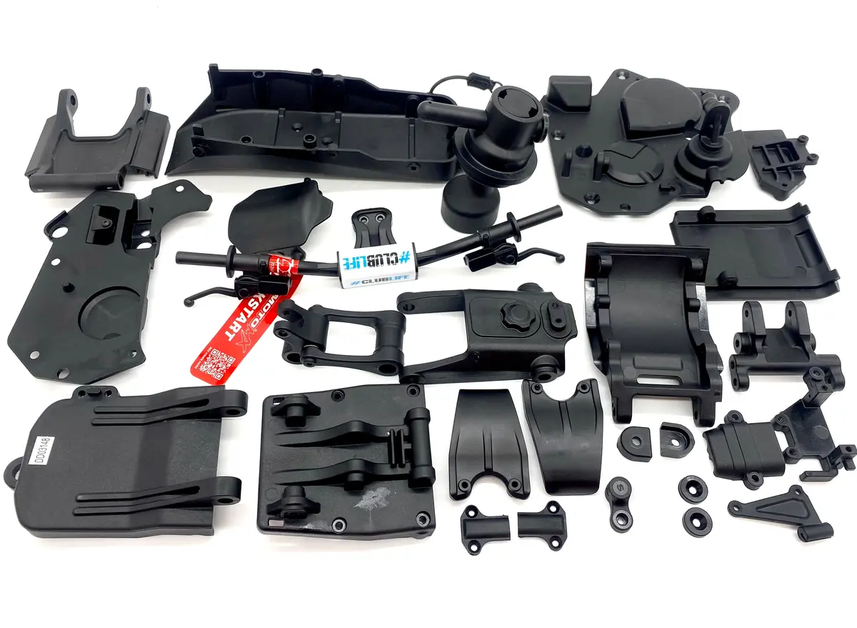 Losi Promoto - Plastic Set (Mounts, Housings, Skid Plates Los06000 1