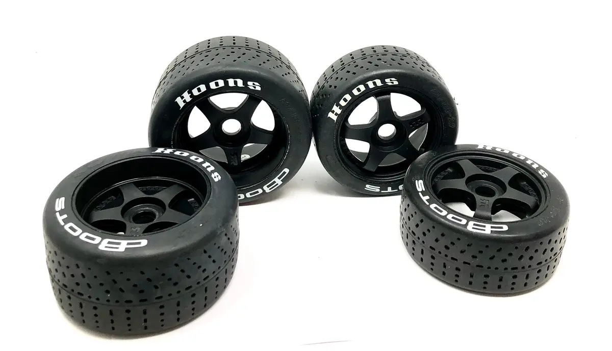 Arrma Felony 6S - Tires & Wheels (Tyres "Hoons" Dboots Belted 5-Spoke Ara7617v2 1