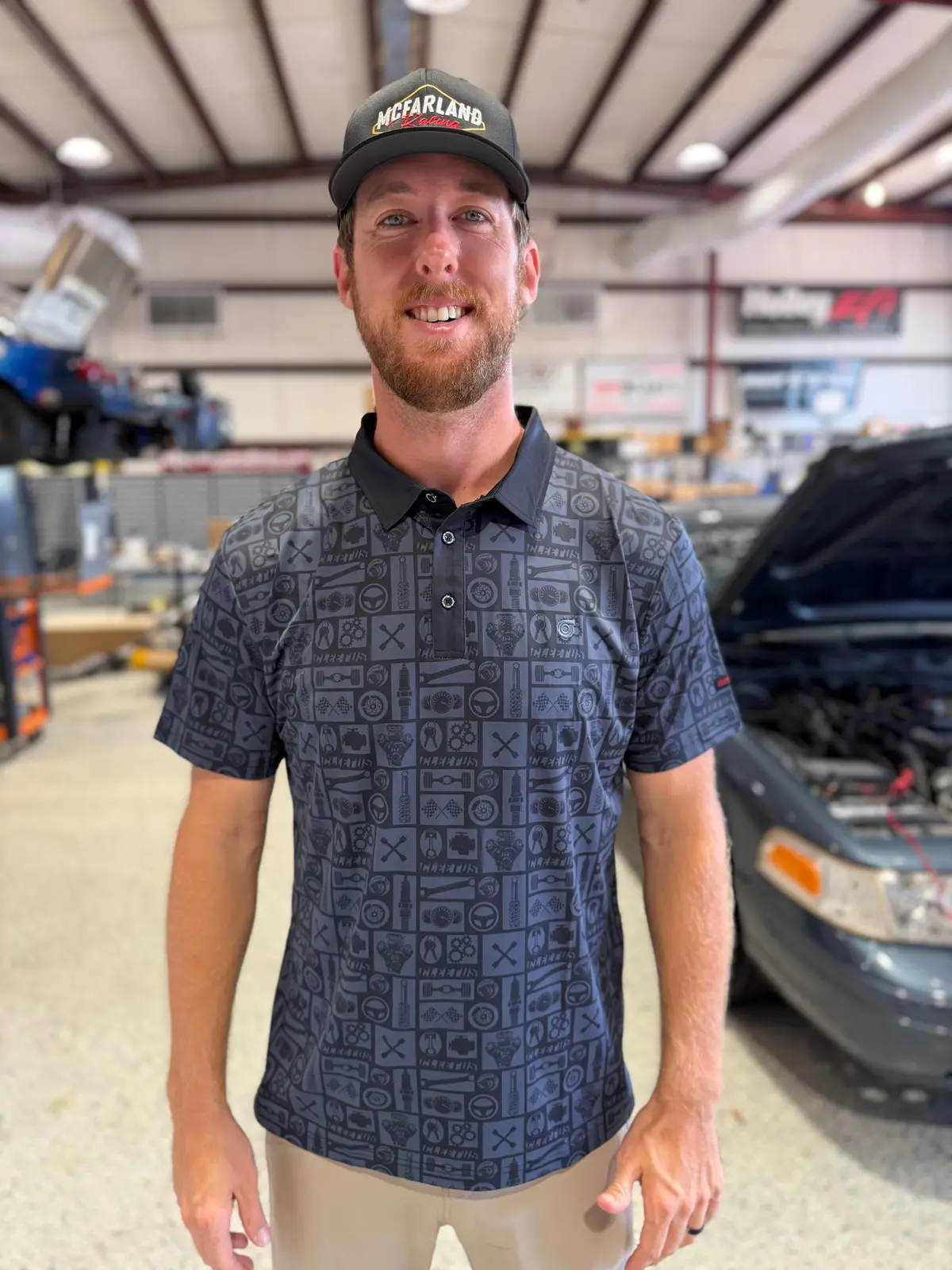 Cleetus Black Performance Polo 1