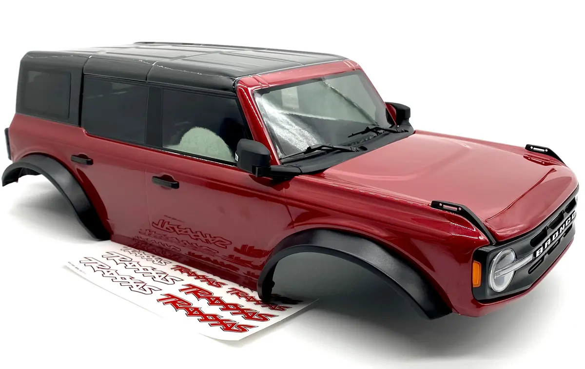 Trx-4 S&T Bronco - Body Cover, Red (Factory Painted, Complete 92076-4 1