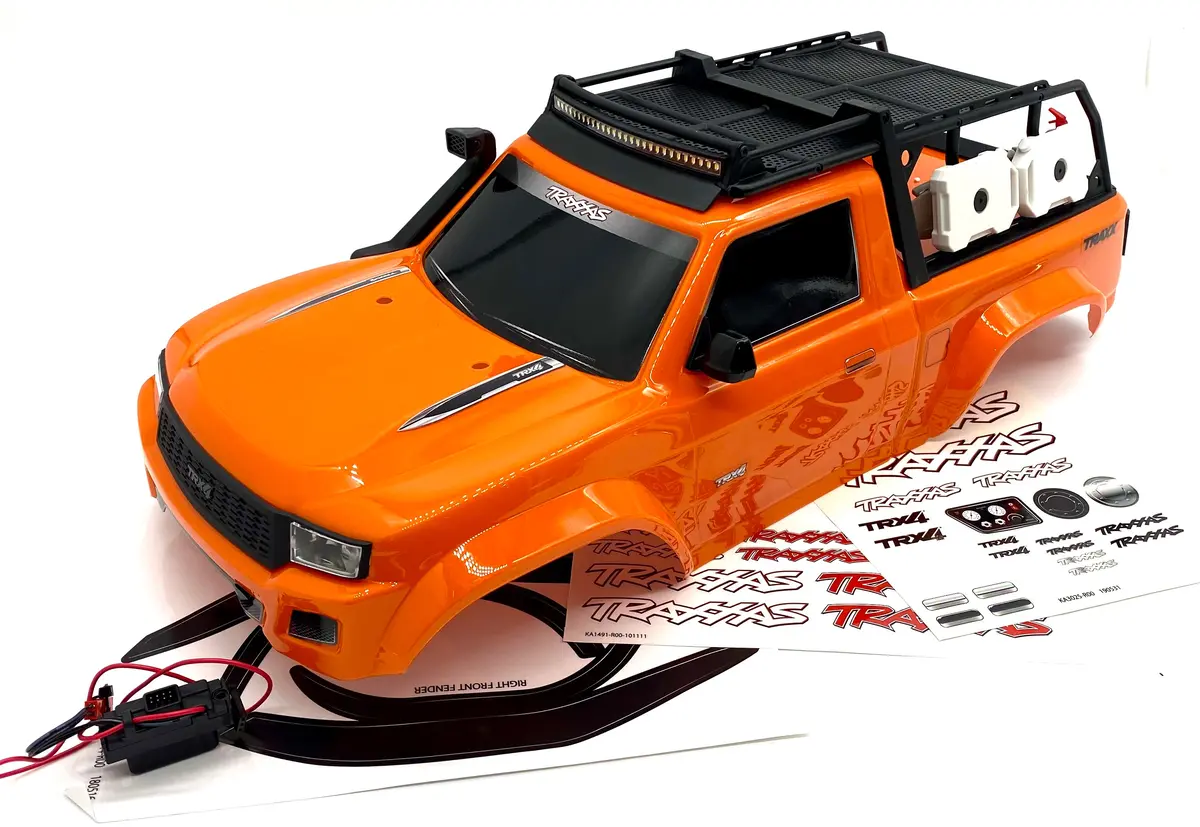 Trx-4 Traxx - Body Cover, Orange (Shell Factory New Painted 82034-4 1