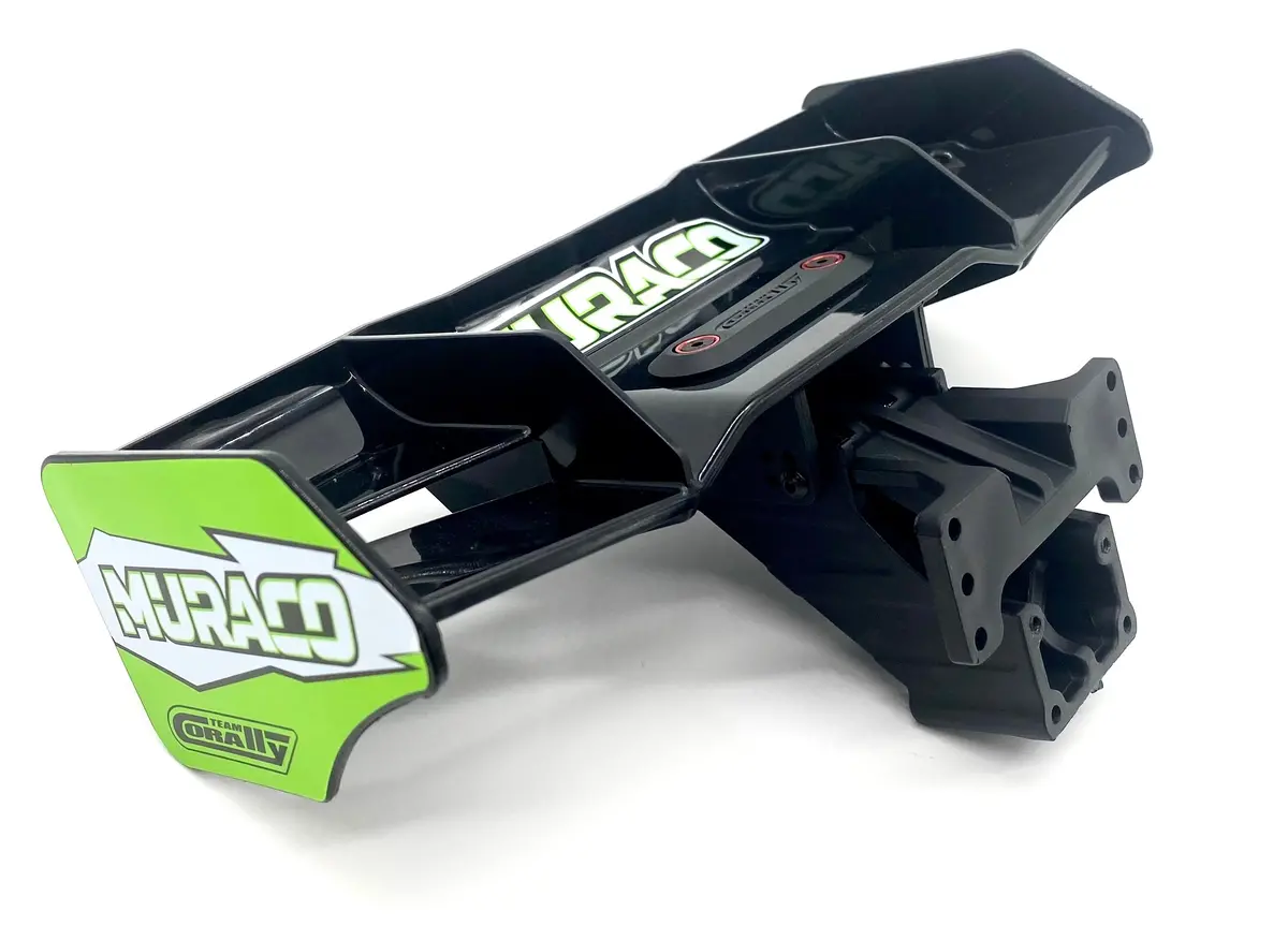 Team Corally Muraco - Wing (Rear Spoiler Black Mount Shogun C-00175 1