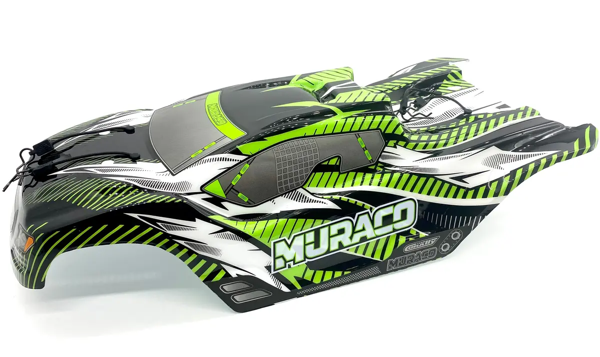 Team Corally Muraco - Body Shell (Green Polycarbonate Cover & Body Pins C-00175 1