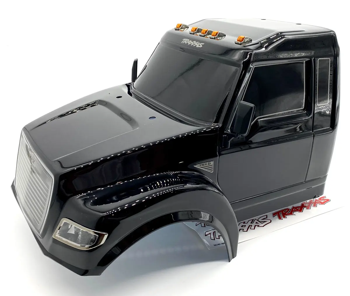 Trx-6X6 Flatbed Hauler - Body Cab Black Shell Factory Painted 88086-4 1