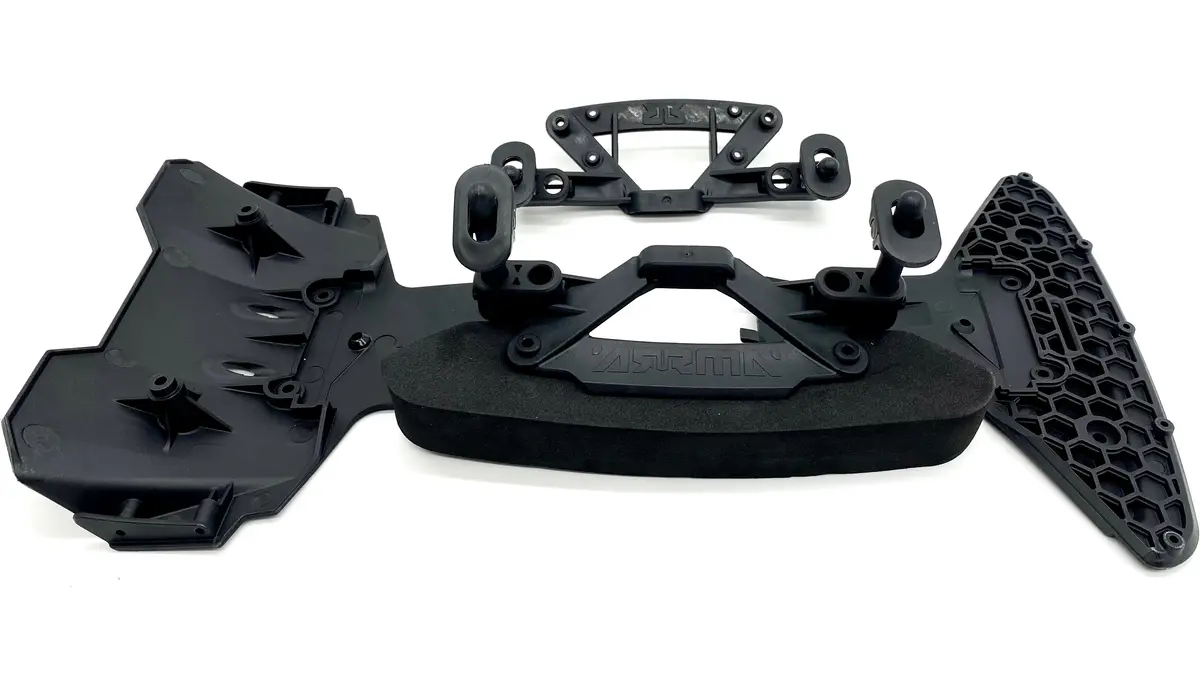 Arrma Infraction 4X4 3S Blx - Bumpers Front Rear Black Ara4315v3 1