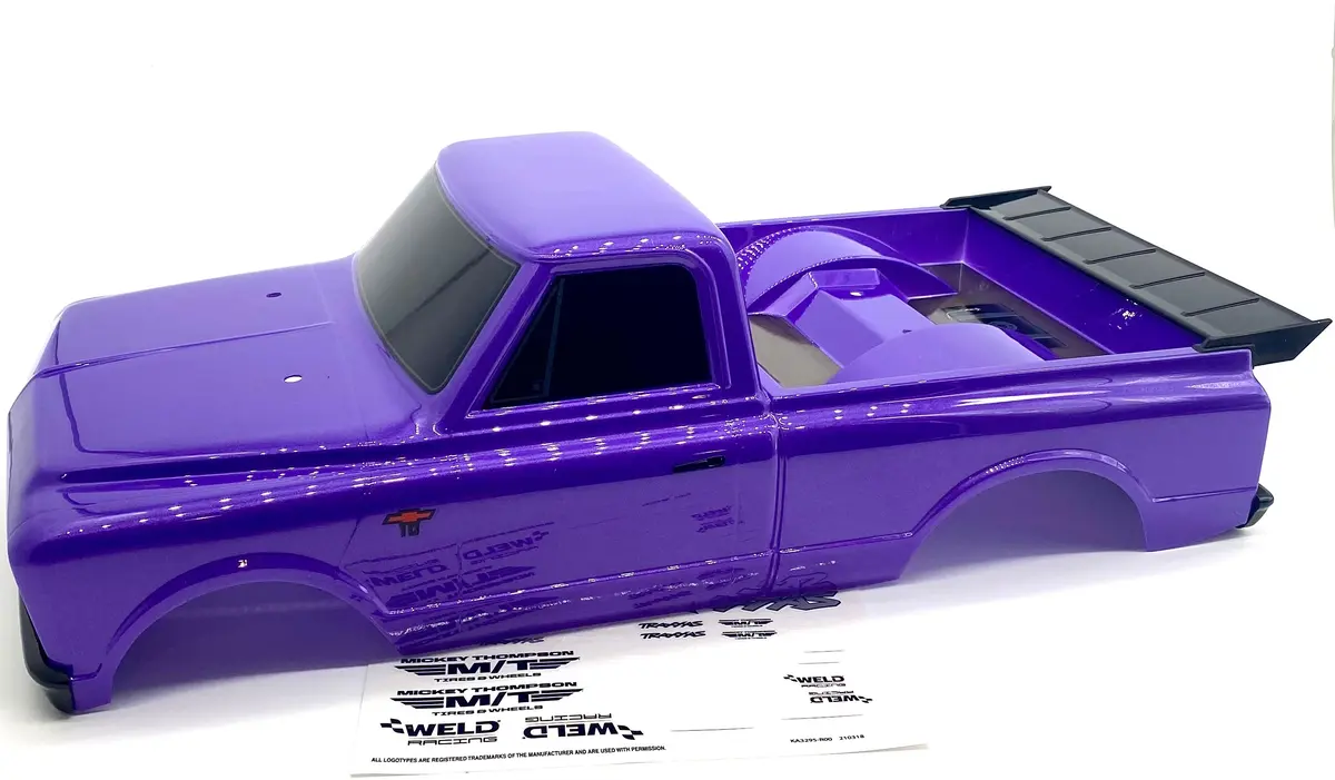 Drag Slash - Body Chevrolet C10 (Purple, Complete W/Decals 9411P 94076-4 1