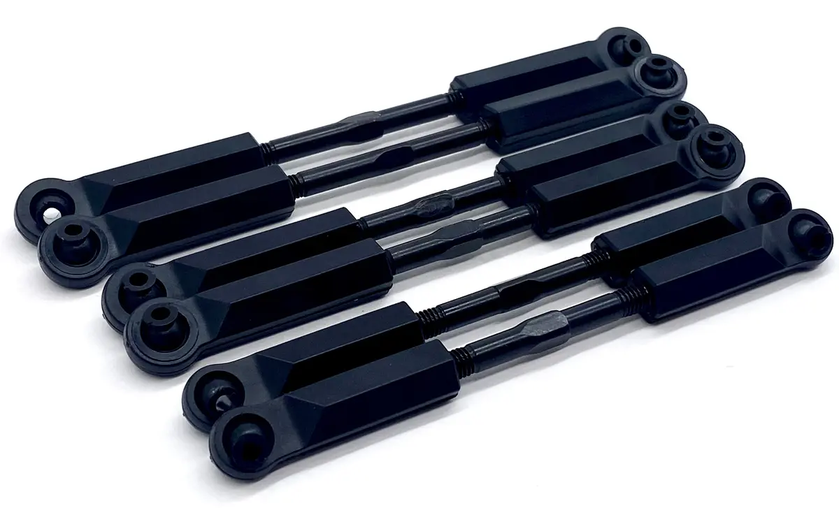 Arrma Outcast 4S 4X4 - Tie Rods, Steel , M4 X 85Mm And 95Mm Black W/Ball Ends Ara4410v2 1
