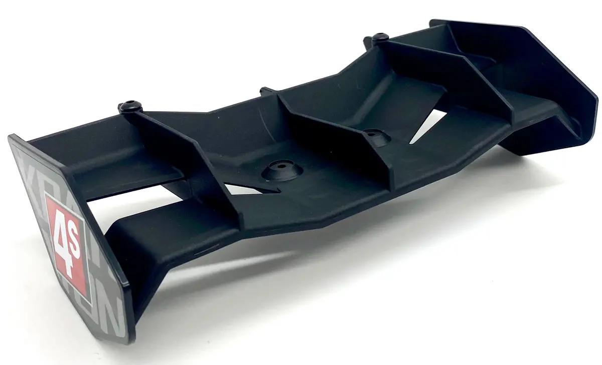 Arrma Kraton 4S 4X4 - Wing (Rear Mount Nylon Spoiler Black Ara4408v2 1