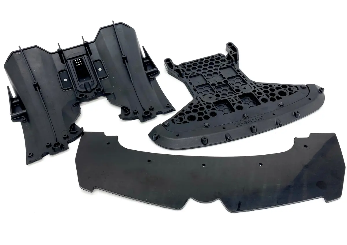 Arrma Limitless V2 6S - Front Bumper Mount Splitter Skid & Diffuser Ara7116v2 1