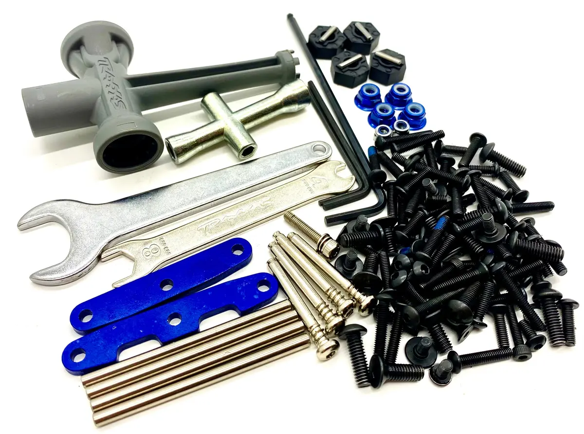 Fits Slash 4X4 Ultimate Screws & Tools Set Wheel Nuts Suspension Pins 68077-4 1