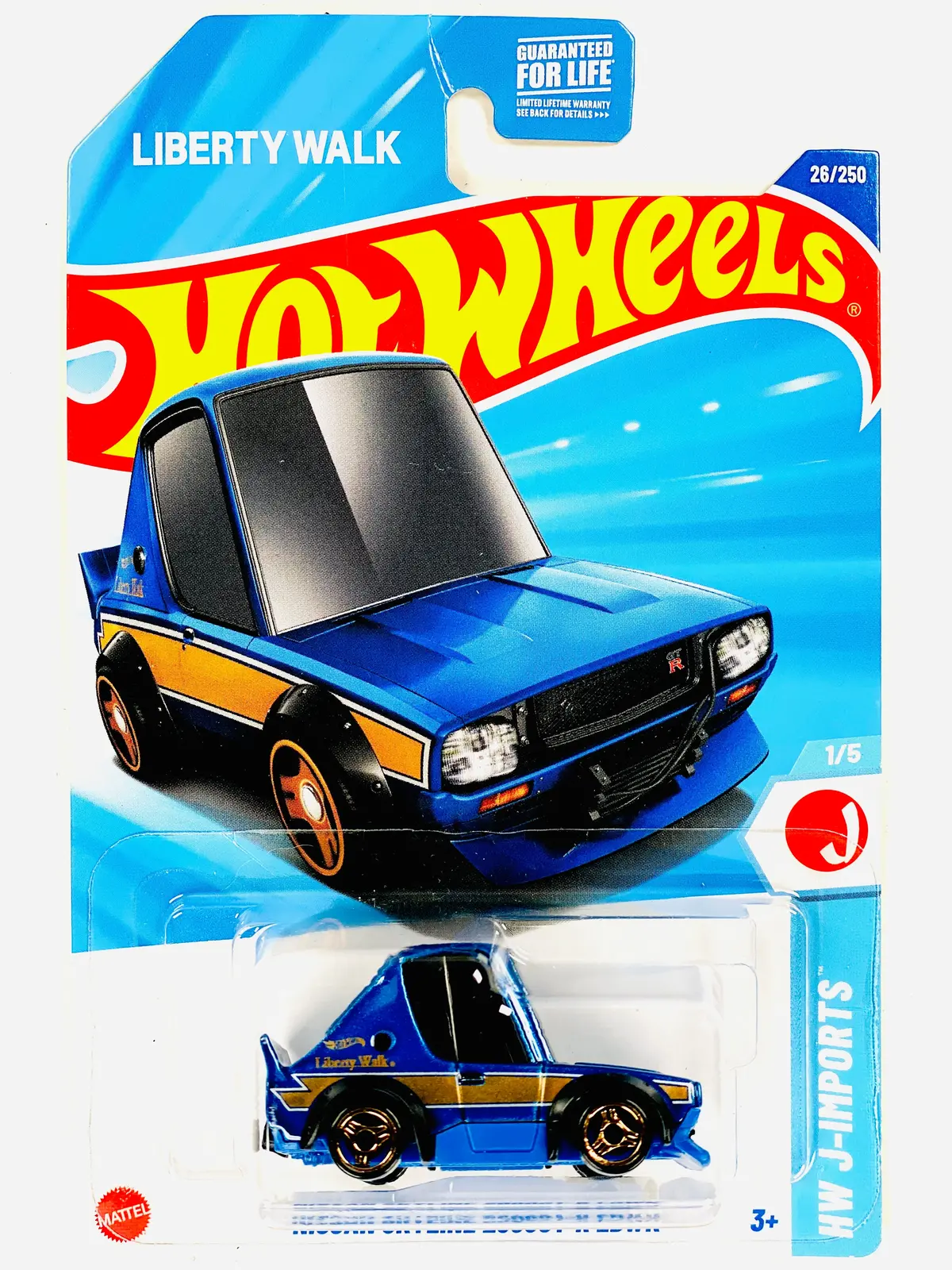 Hot Wheels 2025 Hw J-Imports Nissan Skyline 2000Gtr Lbwk - Damaged Card 1