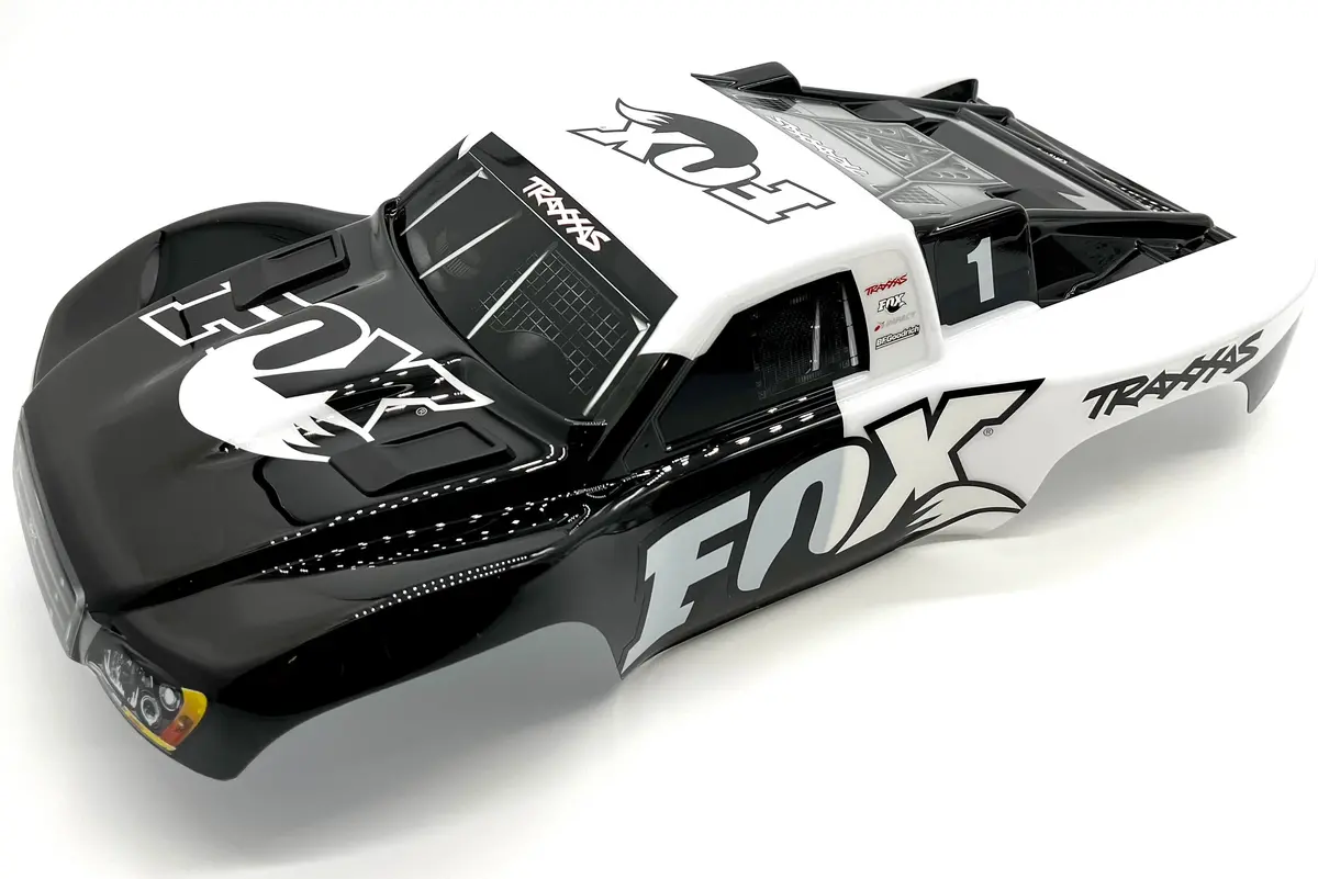 Slash 4X4 Vxl - Body Shell (Fox Black White Clipless 68386-4 1