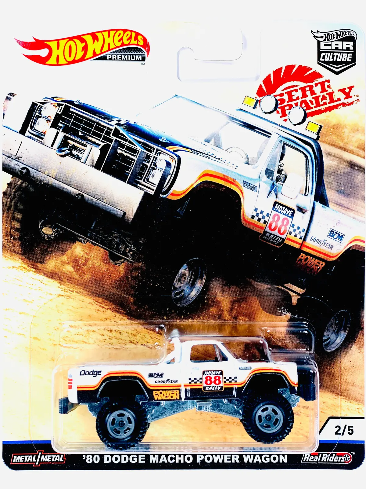 Hot Wheels 2019 Car Culture Desert Rally '80 Dodge Macho Power Wagon 1