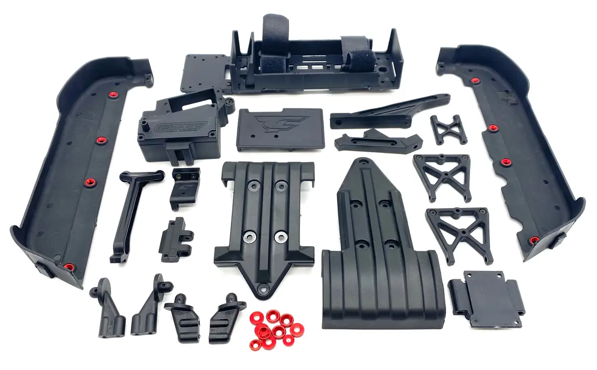 Team Corally Jambo - Side Guards, Battery Esc Tray, Roll Tower, Mounts C-00166 1