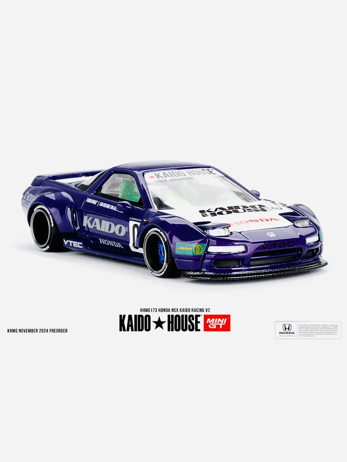 Mini Gt X Kaido House Collab Factory Sealed Honda Nsx Kaido Racing V2 Purple #173 1