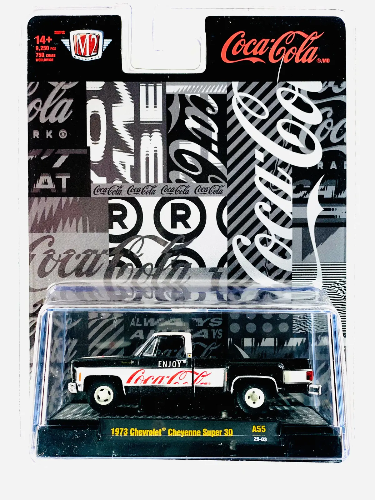 M2 Machines Coca Cola 1973 Chevrolet Cheyenne Super 30 - Damaged Blister 1
