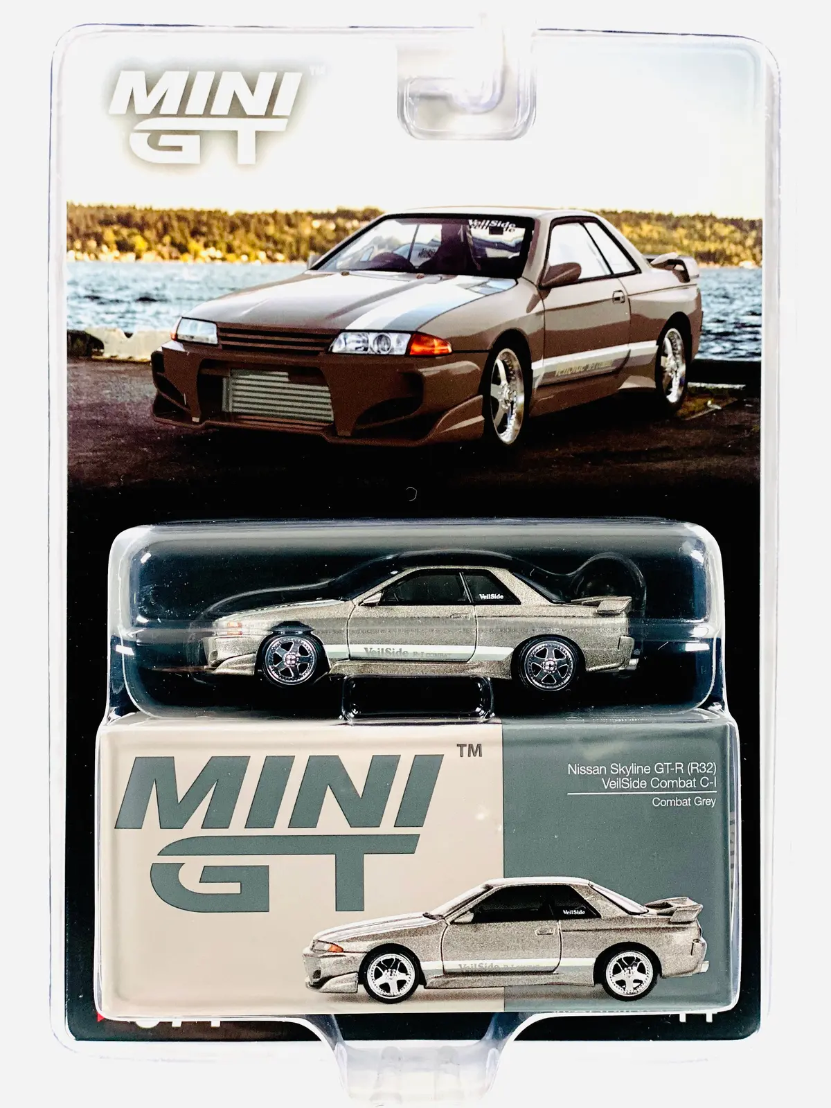 Mini Gt Mijo Exclusive Nissan Skyline Gt-R (R32) Veilside Combat C-I Veilside Combat Grey #971 1